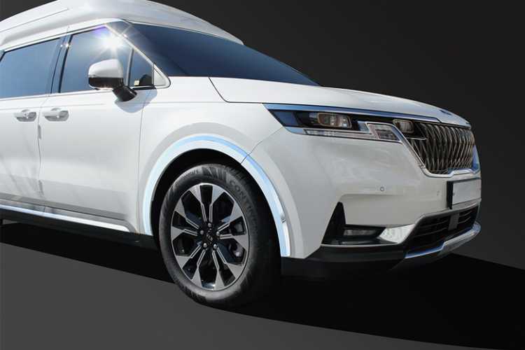 Накладки на арки KIA Carnival 4 хромированые