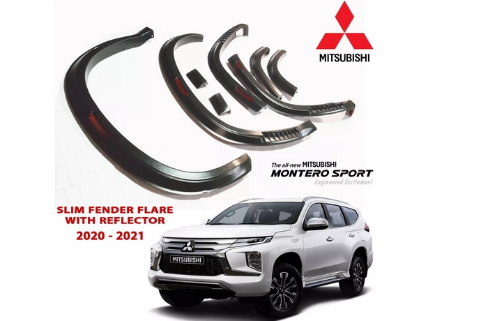 Расширители Mitsubishi Pajero Sport 2021- шагрень с катафотами