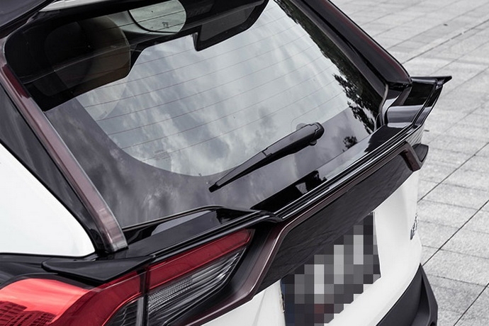 Спойлер Toyota RAV4 XA50 под стекло Modelista черный перламутр